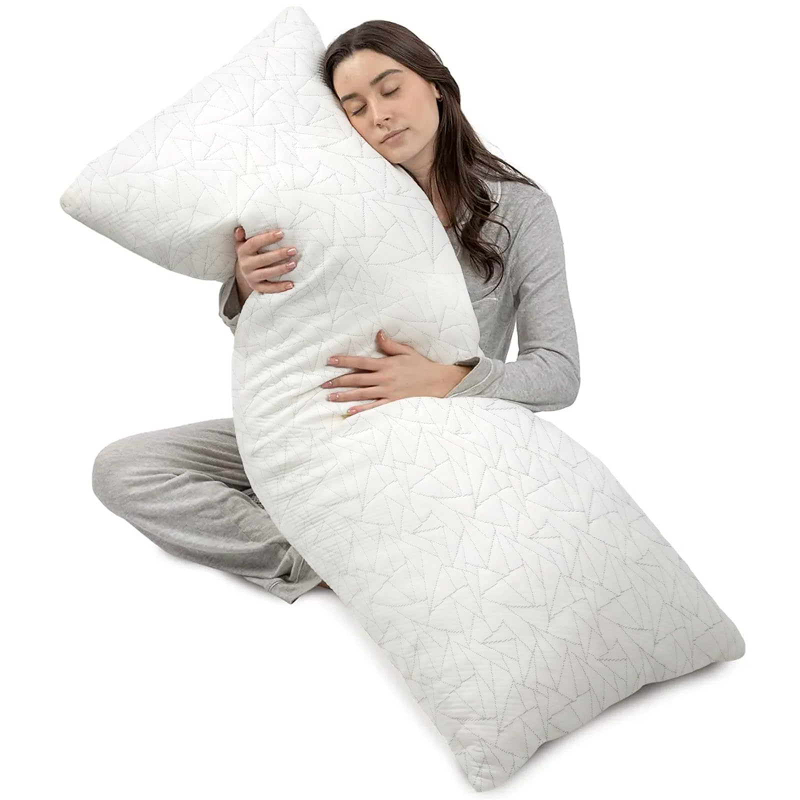 Elaory Body Pillow, Long Pillow For Bed Sleeping, Memory Foam Body Pillow For Adults, Big Large Firm Full Body Pillow For Side S